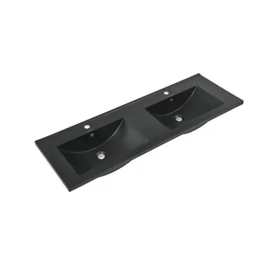Swiss Madison SM-VT349MB 48" Double Sink Vanity Sink Top - Matte Black Direct From Factory