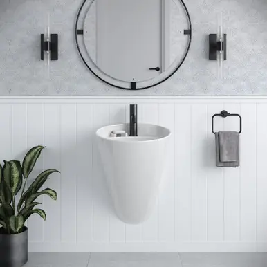 Secure Checkout Swiss Madison SM-WS300 Calice 18" Wall-Mount Bathroom Sink