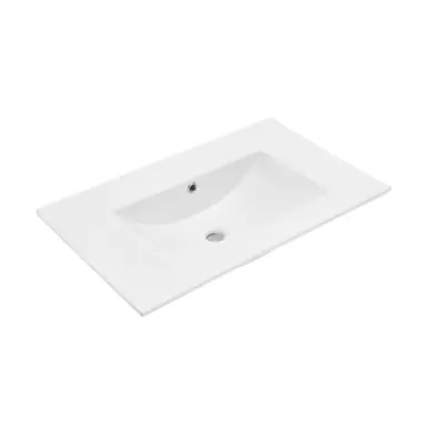 Same Day Shipping Swiss Madison SM-VT0003GW-0 30" Zero Hole Vanity Sink Top - Glossy White