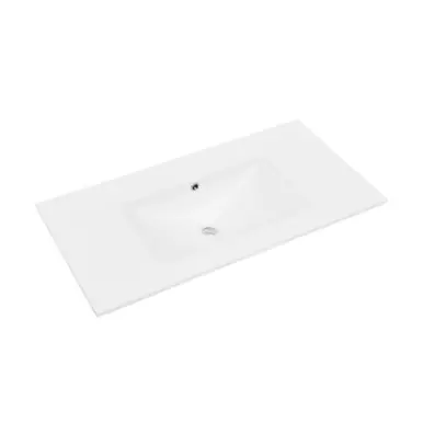 Exclusive Offer Swiss Madison SM-VT0004GW-0 36" Zero Hole Vanity Sink Top - Glossy White