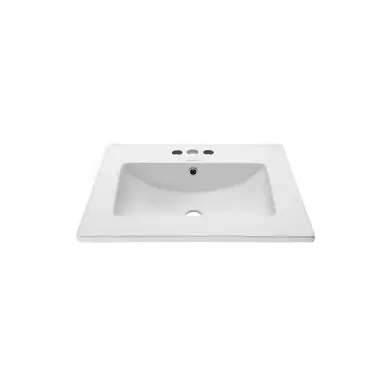 Swiss Madison SM-VT324-3 24" Vanity Top Bathroom Sink with 4" Centerset Faucet Holes Special Discount