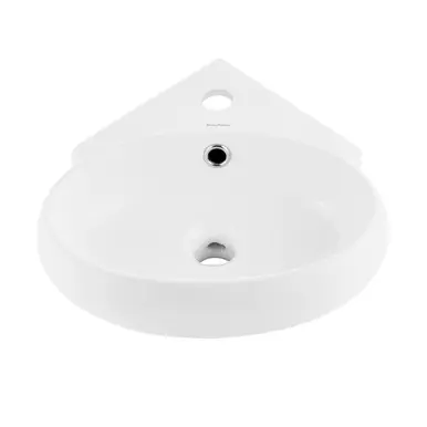 Free Returns Swiss Madison SM-WS328 Plaisir Corner Wall-Mount Sink -