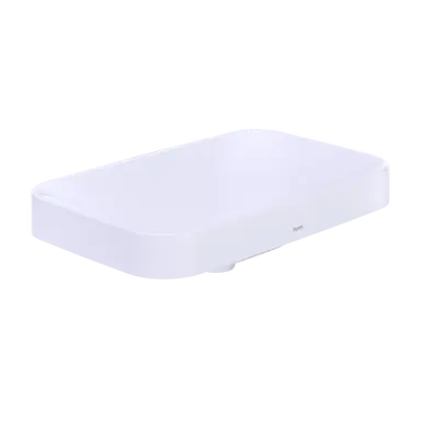 Trending TOTO® Arvina Rectangular 23" Vessel Bathroom Sink with CEFIONTECT, Cotton White - LT426G#01