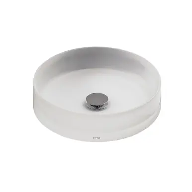 Exclusive Offer TOTO® Luminist Round Vessel Bathroom Sink, Frosted White - LLT150#61