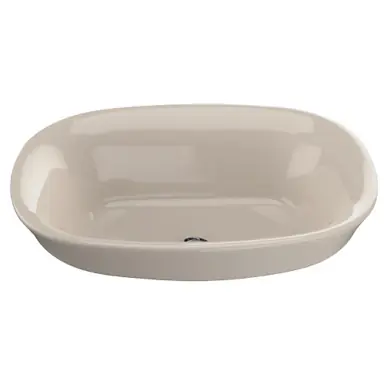 Don’t Miss Out TOTO® Maris Oval Semi-Recessed Vessel Bathroom Sink with CEFIONTECT, Bone - LT480G#03