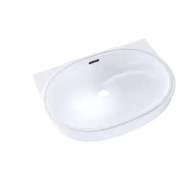 TOTO® Oval 19-11/16" x 13-3/4" Undermount Bathroom Sink with CEFIONTECT, Cotton White - LT546G#01 Time-Limited