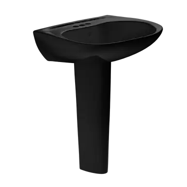 TOTO® Prominence® Oval Basin Pedestal Bathroom Sink for4 inch Center Faucets, Ebony - LPT242.4#51 Money Back Guarantee