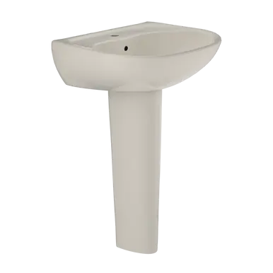 TOTO® Supreme® Oval Basin Pedestal Bathroom Sink with CeFiONtect for Single Hole Faucets, Sedona Beige - LPT241G#12 Trending