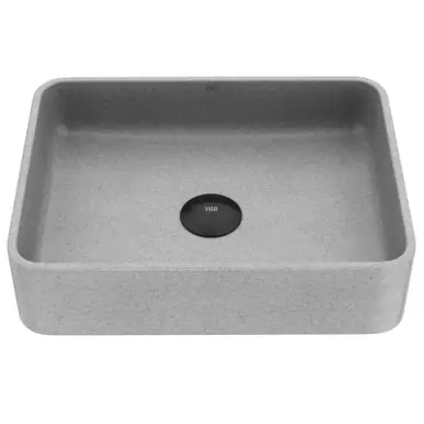In Demand Vigo VG04064 Concreto Stone Rectangular Bathroom Vessel Sink - 12 inch