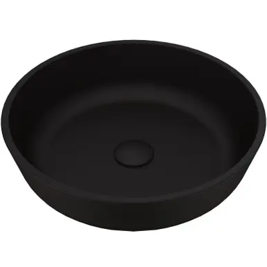 Seasonal Sale Vigo VG07113 Black Modus Matteshell Vessel Bathroom Sink - 16 1/2 inch