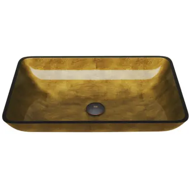 Vigo VG07506 22" x 14 1/4" Copper Glass Vessel Sink Big Sale
