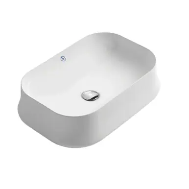 Whitehaus Britannia Rectangular Above Mount Sink - White - B-SH08 Best Seller