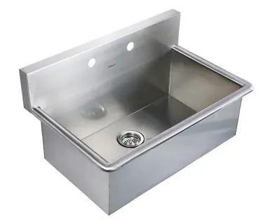 Low Price Whitehaus WHNC3120 31" Noah's Collection Commercial Drop-in Laundry / Scrub Sink - Brushed Stainless Steel