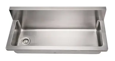 Whitehaus WHNCMB4413 44" Noah's Collection Commercial Utility Sink - Brushed Stainless Steel Worldwide Shipping