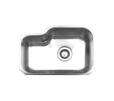 Whitehaus WHNU1913 21 7/8" Noah's Collection Single Bowl Undermount Kitchen Sink - Brushed Stainless Steel Best Seller