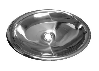 Free Returns Whitehaus WHNVE218 28" Noah's Collection Bathroom Drop-in - Mirrored Stainless Steel