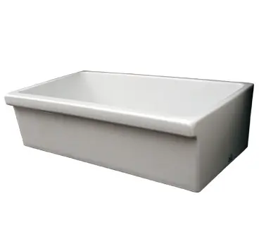 Whitehaus WHQ536 36'' Quatro Alcove Reversible Fireclay Farmhouse Kitchen Sink - White Exclusive