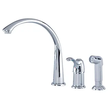 Buy Direct Gerber G0040103 Allerton Single Handle Hi-Arc Kitchen Faucet with Side Spray 1.75gpm Aeration/2.2gpm Spray - Chrome