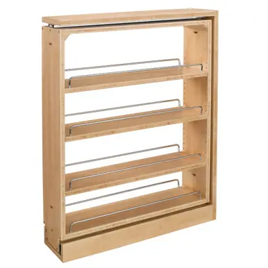 Rev-A-Shelf 432-BF-6C 6 in Base Filler Pullout - Natural Weekend Sale