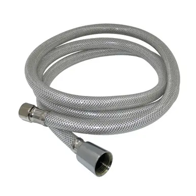 Time-Limited Kingston Brass KSSLSPR1K Nyloom 60" Kitchen Faucet Spray Hose, Silver Gray/Polished Chrome