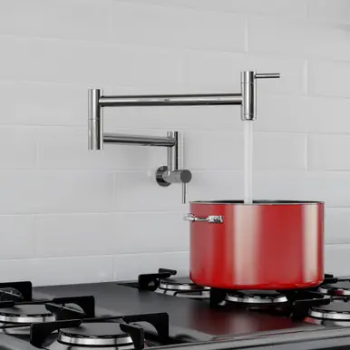 Alfi AB5019-PSS Polished Stainless Steel Retractable Pot Filler Faucet Same Day Shipping