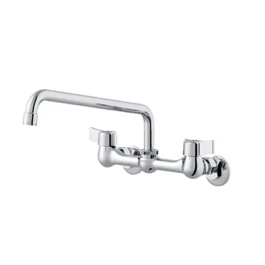 Gerber G0042630 Classics Two Handle Wall Mount Kitchen Faucet w/ 12" Spout 1.75gpm -Chrome Markdown