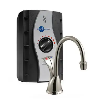 Fresh Stock Insinkerator Involve HC-Wave Instant Hot/Cool Water Dispenser Faucet With Heating Tank (HC-WAVESN-SS) - Satin Nickel - 44715A