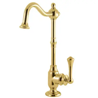 Best Price Kingston Brass KS7392BL Vintage Cold Water Filtration Faucet, Polished Brass