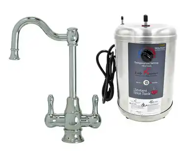 Trending Mountain Plumbing MT1871DIY-NL-PVDBRN Instant Hot & Cold Water Dispenser Faucet With Heating Tank - PVD Brushed Nickel