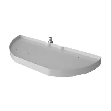 Affordable Rev-A-Shelf 6881-31-11-52 31 in Polymer Single-Tier Half Moon Susans - White