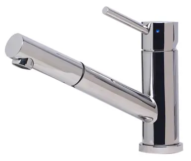 Alfi AB2025-PSS Solid Polished Stainless Steel Pull Out Single Hole Kitchen Faucet Shop Now