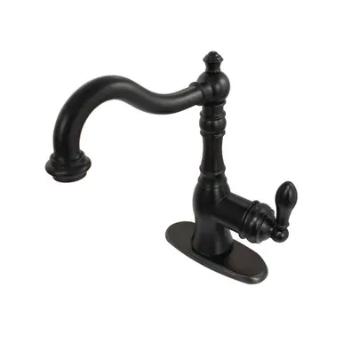 Kingston Brass Gourmetier GSY7735ACL Single Handle Kitchen Faucet, Oil Rubbed Bronze Flash Sale