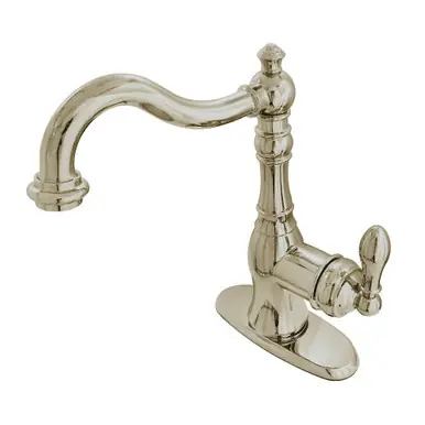 Kingston Brass Gourmetier Single Handle Kitchen Faucet, Brushed Nickel - GSY7738ACL Secure Checkout