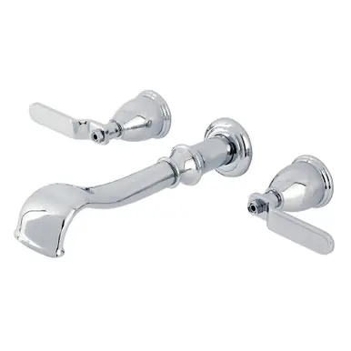 Kingston Brass Hallerbos Two Handle Wall Mount Roman Tub Faucet, Polished Chrome - KS5021KL Bulk Order