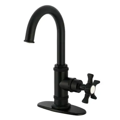 Kingston Brass Hamilton Single-Handle Bar Faucet, Matte Black - KSD8500NX One Day Deal