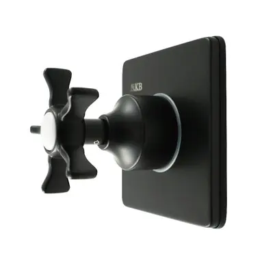 Kingston Brass Hamilton Single-Handle Six-Way Diverter Valve with Square Trim Kit, Matte Black - KS4040NX Shop Now