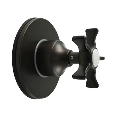 Kingston Brass Hamilton Single-Handle Three-Way Diverter Valve with Round Trim Kit, Oil Rubbed Bronze - KS3035NX Price Drop