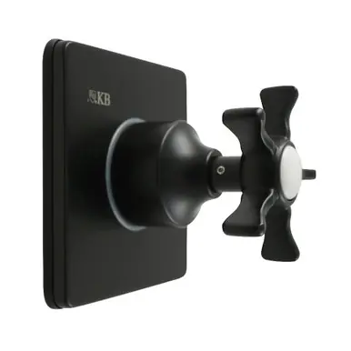 Wholesale Kingston Brass Hamilton Single-Handle Three-Way Diverter Valve with Square Trim Kit, Matte Black - KS3040NX