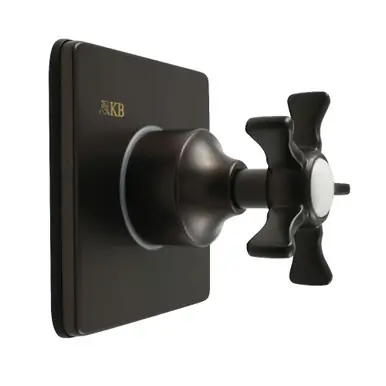 Kingston Brass Hamilton Single-Handle Three-Way Diverter Valve with Square Trim Kit, Oil Rubbed Bronze - KS3045NX Authentic