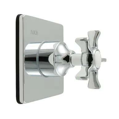 Kingston Brass Hamilton Single-Handle Three-Way Diverter Valve with Square Trim Kit, Polished Chrome - KS3041NX Order Now