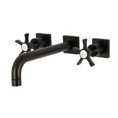 Fresh Stock Kingston Brass Hamilton Two Handle Wall Mount Roman Tub Faucet, Oil Rubbed Bronze - KS6025NX