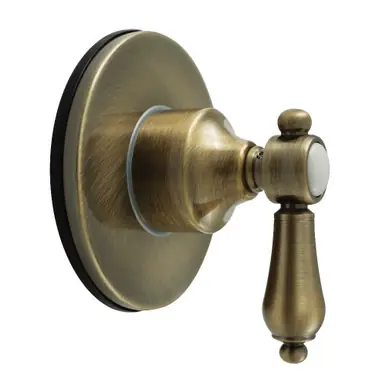 Kingston Brass Heirloom Single-Handle Six-Way Diverter Valve with Round Trim Kit, Antique Brass - KS4033BAL Handmade