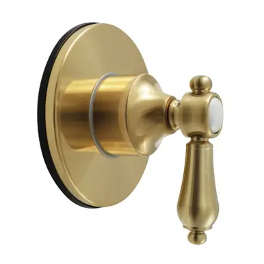 Kingston Brass Heirloom Single-Handle Six-Way Diverter Valve with Round Trim Kit, Brushed Brass - KS4037BAL Low Price
