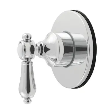 Kingston Brass Heirloom Single-Handle Six-Way Diverter Valve with Round Trim Kit, Polished Chrome - KS4031BAL Viral