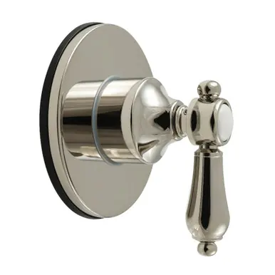 Kingston Brass Heirloom Single-Handle Six-Way Diverter Valve with Round Trim Kit, Polished Nickel - KS4036BAL Price Drop