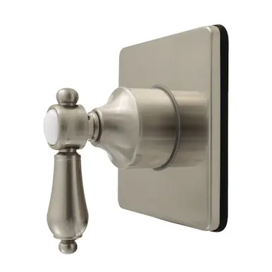 Kingston Brass Heirloom Single-Handle Six-Way Diverter Valve with Square Trim Kit, Brushed Nickel - KS4048BAL Price Cut