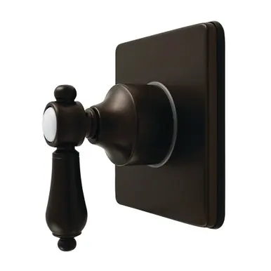 Kingston Brass Heirloom Single-Handle Six-Way Diverter Valve with Square Trim Kit, Oil Rubbed Bronze - KS4045BAL High Quality