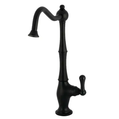 Kingston Brass Heritage Single-Handle Cold Water Filtration Faucet, Matte Black - KS1190AL In Demand