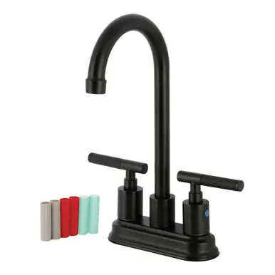 Kingston Brass Kaiser Bar Faucet, Matte Black - KB8490CKL Cheap