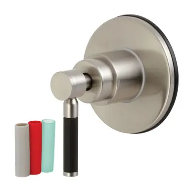Kingston Brass Kaiser Single-Handle Six-Way Diverter Valve with Round Trim Kit, Brushed Nickel - KS4038DKL New Release